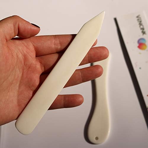 תיקיית עצם מקורית של Vencink ניקוד קמפי קמטים של אוריגמי נייר סיבוב כלי גרוטאות לעור עור בעבודת יד DIY כרטיסי