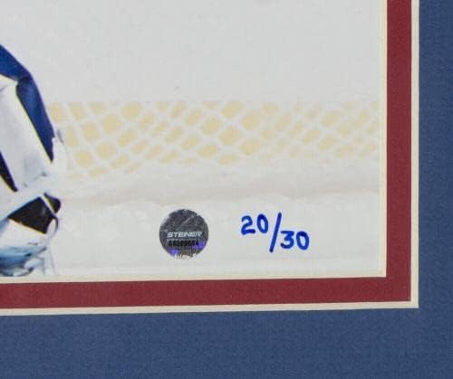הנריק לונדקוויסט חתום על ריינג'רס ממוסגר 16x32 מהדורה מוגבלת צילום שטיינר - תמונות NHL עם חתימה