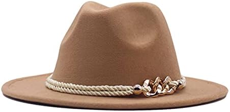 כובע פדורה קלאסי רחב חגורת תקליטונים צמר נשים כובע פנמה אבזם בייסבול כובעי פרחוני תחרה בייסבול כובע
