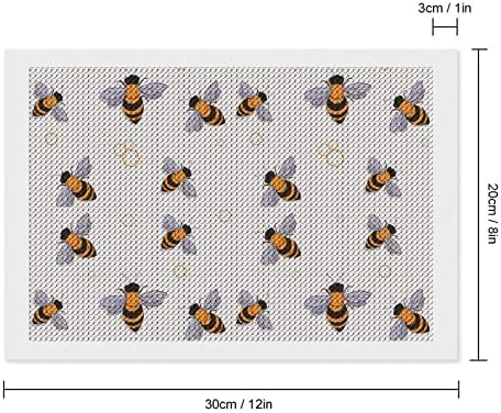 דבורים מעופפות מצחיקות ערכות ציור יהלומים מצחיקות 5D DIY מקדחה מלאה של אמנויות ריינסטון עיצוב קיר למבוגרים 8 x12