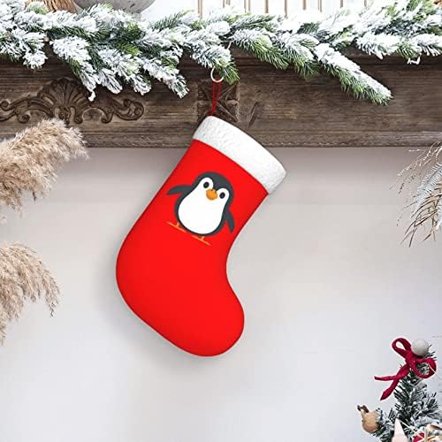 Cutedwarf Penguin Christma Stockings חג המולד קישוטי עץ גרבי חג המולד למתנות למסיבות חג חג המולד 18 אינץ '