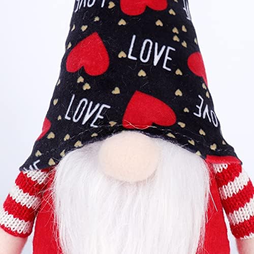 Pikronsh 2 PCS Valentine Gnomes Clush, MR & MRS מתנה לשוודית Tomte Elf's Valentine's Geartent