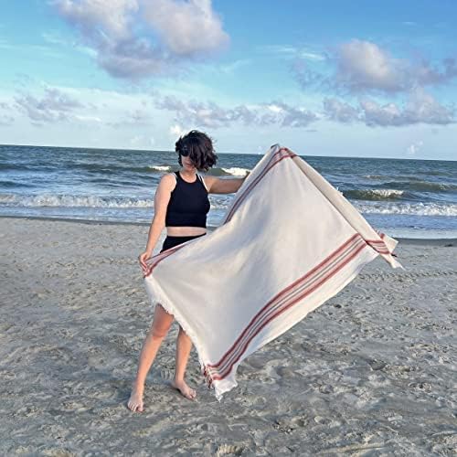 מגבת החוף הטורקית של Loomia Pop Pop - חינם חול, ייבוש מהיר כותנה