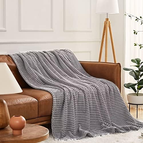 Cymula Fleece Fork שמיכה לספה שמיכה רכה בגודל תאום לספה מיטה שמיכות רכות מטושטשות, שמיכה קטנה וחמה קלה משקל קלה