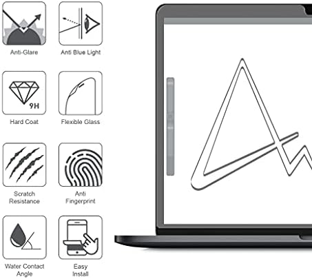 מגן מסך זכוכית גמיש של שריון עבור MacBook Pro 13.3 / MacBook Air 13.3, אנטי סנוור עם פילטר אור כחול