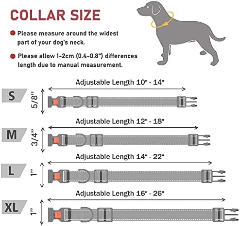 צווארון כלב רעיוני עם אבזם מתכוונן בטיחות ניילון קולרים עבור קטן בינוני גדול כלבים, כחול ים