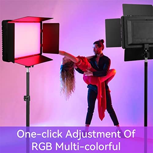 BHVXW RGB LED VIDEO צילום אור 0-360 ° צבע מלא מילוי תאורה לוח מנורת CRI95+ 3000-6500K לצילום סטרימינג בשידור חי