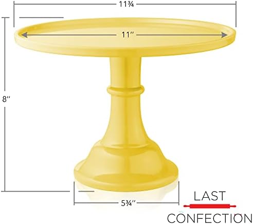 עוגת עגול עגול קונדיטור אחרונה בצבע צהוב, 11 תצוגת שולחן קינוח מלמין לימי הולדת, חגים, חתונות