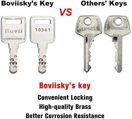 Boviisky 5 אדום, מקשים כאחד, 1 מפתחות למנעול, OSHA תואם את נעלי ההתיג הנעילה