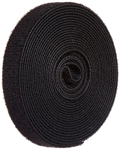 VELCRO 1801-OW-PB/B ניילון שחור OneWrap רצועת Velcro, וו ולולאה, 1/2 רוחב, 10 'אורך