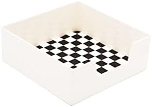 מגש אחסון Walbest מרובע שולחן עבודה שולחן עבודה מגש שטח חוסך שטח מינימליסטי לבן B