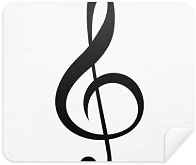 שחור מוסיקה טרבל מפתח לבן ניקוי בד מסך מנקה 2 יחידות זמש בד