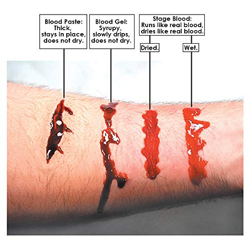 ערכת איפור סט סמפלר דם גרפטובי - עם 4 דם דם-ג ' ל דם, משחת דם, דם במה, אבקת דם קסומה