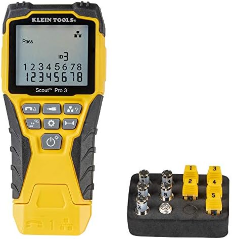 Klein Tools VDV501-851 ערכת בודק כבלים, 5 מרחקי איתור & 80024 כבל נתונים רכטינג וערכת כלים של PLUG6 PLUG6, ערכת