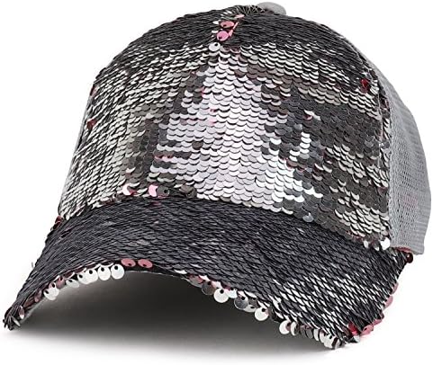 טרנדי הלבשה חנות נשים של קוקו הפיך פאייטים רשת חזרה נהג משאית כובע