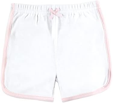 Hudson Baby Unisex Baby ו- Guddther מכנסיים תחתונים 4-חבילה, לבן ורוד, 12-18 חודשים
