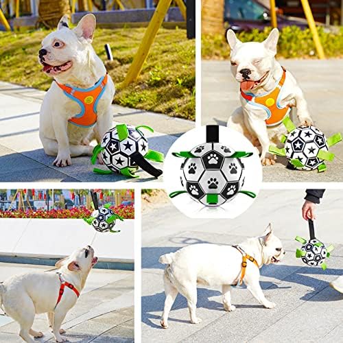רצועת כדורגל צעצוע של כלב Dllukmm, משיכה אינטראקטיבית של צעצוע של כלבי מלחמה, מתנת יום הולדת לגור, משיכת כלבים של צעצוע מלחמה,