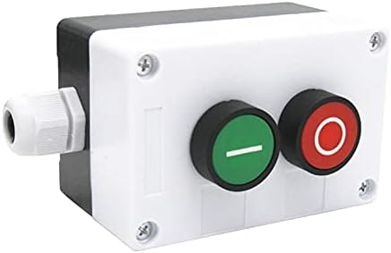 DJDLFA AC 660V 10A רגעי קלט/פלט שלט ירוק אדום NO NC תחנת כפתור לחצן