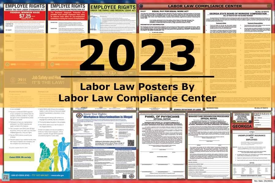 פוסטרים לדיני עבודה בשילוב ג ' ורג ' יה/פדרלי 2023