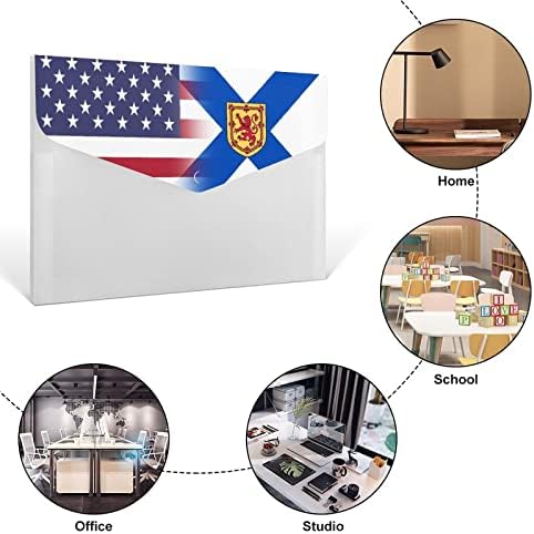 אמריקאי נובה סקוטיה דגל הרחבת קובץ תיקיית כיס חמוד הדפסי להרחבה הגשת תיקיות אקורדיון מסמך ארגונית