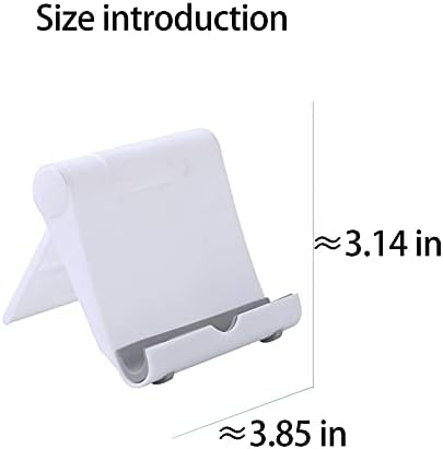 4 אריזות שולחן אריזות מתכווננות ומתקפלות עמדת פלסטיק עבור מעמד טבליות בגודל 6-11 אינץ