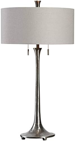 מנורת שולחן ברזל בעלת מרקם נקבובי ביותר