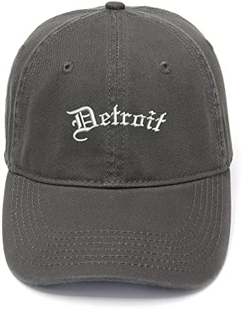 גברים של בייסבול כובעי דטרויט עיר-מי רקום אבא כובע שטף כותנה כובע