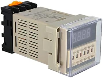 ממסר זמן PCGV DH48S-S-0.1S-99H דיגיטלי AC 110/220V DC 12/24V מחזור חוזר מחזור SPDT מתג טיימר לתכנות עם רכבת Socket DIN