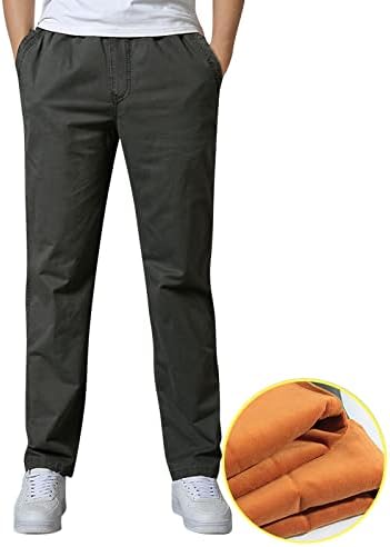בית מיאשוי עם כותנה רופפת מזדמן אופנה לגברים בתוספת גודל כיס שרוכים מרוהטים כדי לשמור על מכנסי עבודה חמים עם טלפון