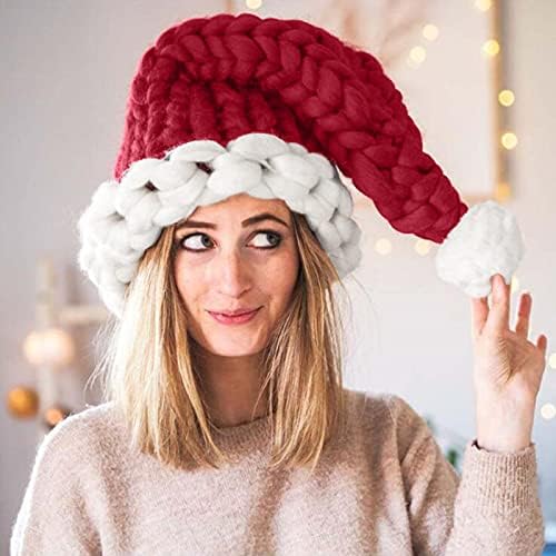 חג המולד כובעים, חג המולד כובעי מבוגרים אופנה צמר חוט יצירתי יד סרוג חג המולד כובעים