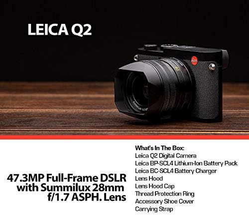 Leica Q2 מצלמה דיגיטלית עם Summilux 28 ממ f/1.7 ASPH. עדשה - צרור נסיעות מקצוען