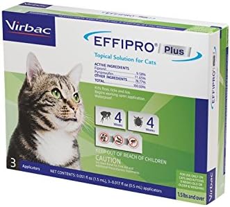וירבאק אפיפרו פלוס פתרון מקומי לחתולים, אספקה של 3 חודשים