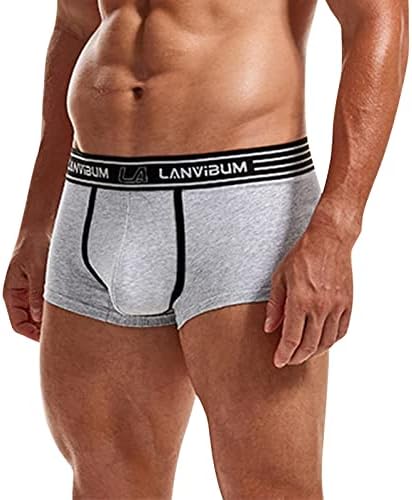 בוקסר לגברים חבילת מכנסיים תחתוני תחתוני גברים של מתאגרפים מוצק מכנסיים קצרים תחתונים סקסי מזדמן גברים של זכר