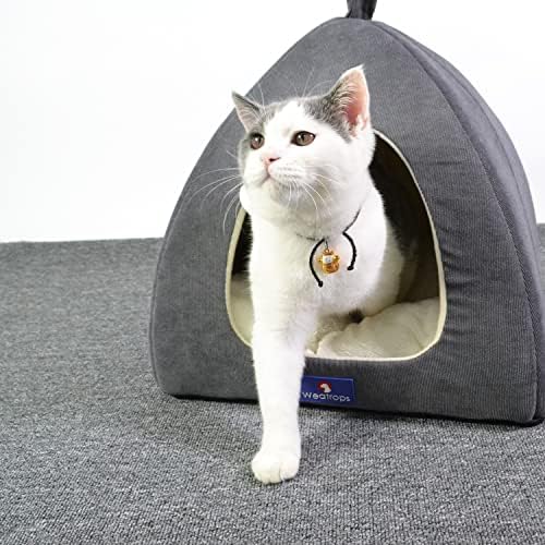 חתול מיטת חתול מערת בית מתקפל נוח חתול אוהל בית עבור קטן בינוני גדול מקורה חיצוני חתולים