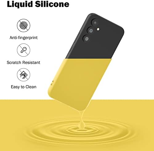 מארז Jasmeas Slim for Samsung Galaxy A54 5G, מקרה הגנה מלא עם מגן מסך זכוכית מחוסמת של 2 יחידות ומארז סיליקון נוזלי