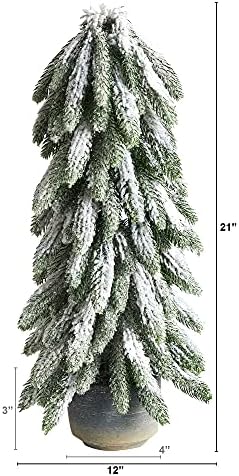 21in. עץ חג המולד המלאכותי הנוהר במנתב דקורטיבי