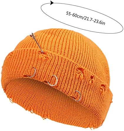 גברים נשים לסרוג כפת כובע חיצוני מוצק צבע חור לסרוג כותנה כובע קרם הגנה ריצה ספורט חם צרפתית צמר כובעים