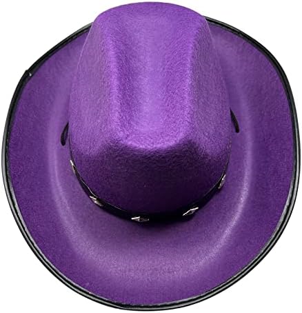 קוסמי זיקית מערבי קאובוי כובע עם מתכת הרבעה להקת עם בתמציתיות בנדנה