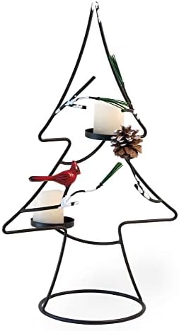 עיצוב שולחני חג המולד הבינלאומי של בוסטון, עץ מתכת חורפי