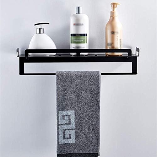 מדף מקלחת למקלחת של מדף אמבטיה של UXZDX Cujux עם מוט מגבת, מקלחת נירוסטה קאדי למחזיק שמפו מארגן אחסון קיר מארגן