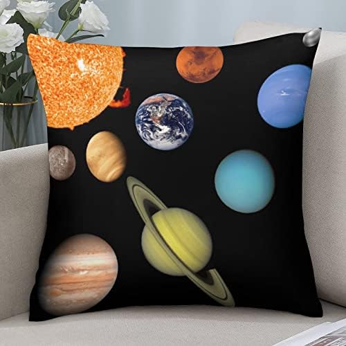 מערכת השמש זורקת כיסויי כריות עם מגן כריות ציפיות רוכסן לספה לספה מיטה