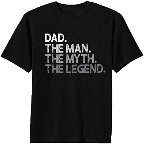 חולצות טריקו של אבא של גברים, האיש המיתוס, מתנת חולצת האגדה לימי אב סבא מזדמן