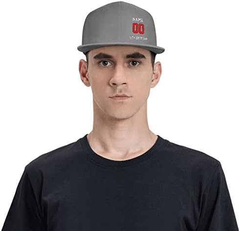 מגן שוליים שטוח מתכוונן בהתאמה אישית לגברים, כובע בייסבול בהתאמה אישית