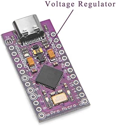 Osoyoo 1x Pro Micro Board Atmega32U4 Leonardo 5V/16MHz מודול לוח מודול סוג C נמל עבור Arduino