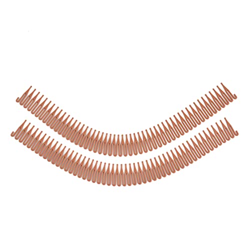 6 PCS PVC מסרקים גמישים שיער סיום שיער מתקן נמתח מסרקי שיער מסרקים בלתי נראים צורה של קטעי שיער לנשים תסרוקת בנות