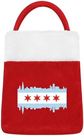 שקיות דגל סיטי שיקגו שקיות יוקרה שק חג המולד לשק קישוטים חגיגיים