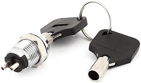 מתכת אלקטרוני ארון חומרה על כבוי שני מסופי מפתחות נעילת מתג כסף טון עם תפסים 2 מפתחות