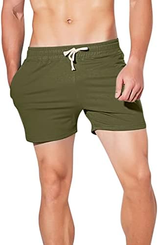 מכנסיים מזדמנים של XXBR לגברים בקיץ צבע אחיד אופנתי למכנסי טרנינג נוער כושר מכנסיים קצרים