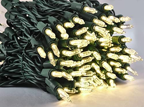131.25 רגל 500 ספירה לחג המולד נוחות מיתרים חוט ירוק נקה 5 סט של 100 ספירה 26.25 רגל LED אורות מיתרים ברורים לקישוטים
