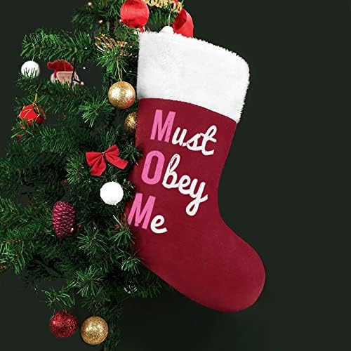 חייבת אוקי לי אמא אדומה של חג המולד לחג חג המולד קישוטי הבית לקש עץ חג המולד גרביים תלויות